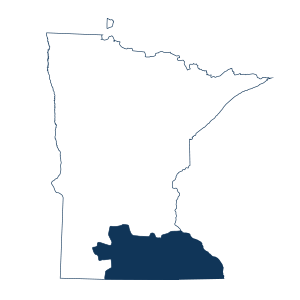 Zero Hero products are located throughout our territory shown in this image of Minnesota.