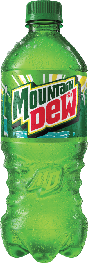 Image of a bottle of Mountain Dew
